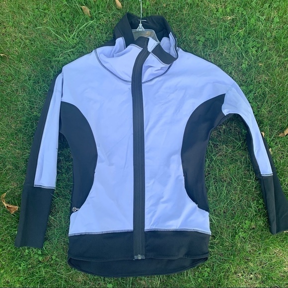Lululemon Zip Track Colorblock Jacket Funnel Neck 4 - Picture 7 of 8